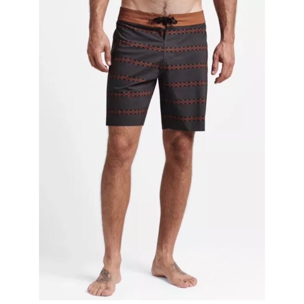 Roark Passenger Primo Board shorts in Charcoal Stripe NWT
